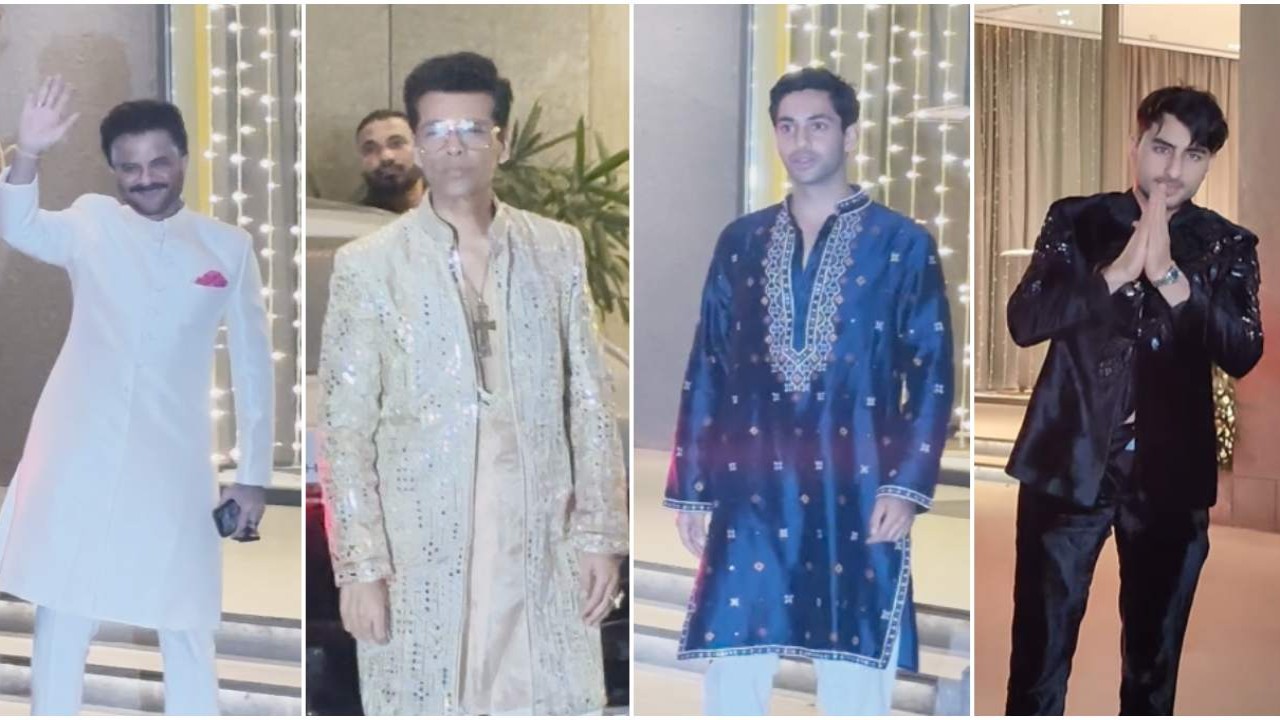 Abu Jani Sandeep Khosla Diwali Bash: Anil Kapoor-Sunita, KJo, Agastya arrive in style