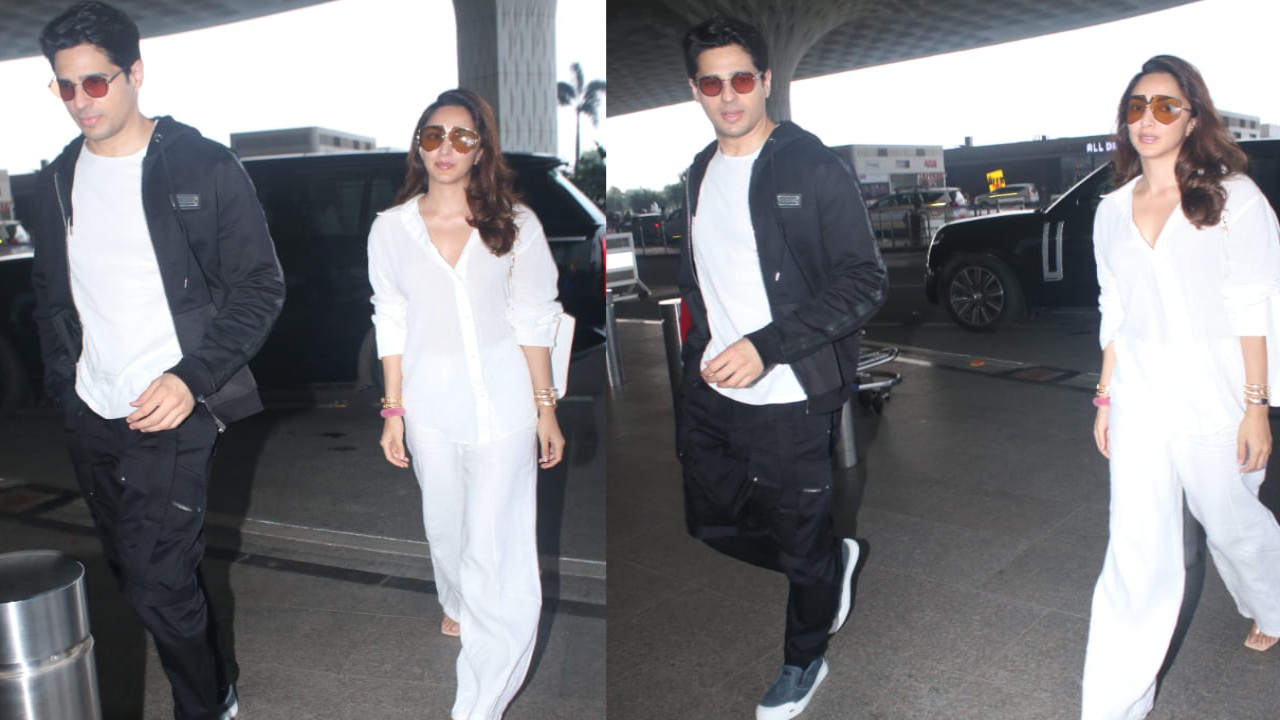 Kiara Advani and Sidharth Malhotra at airport 