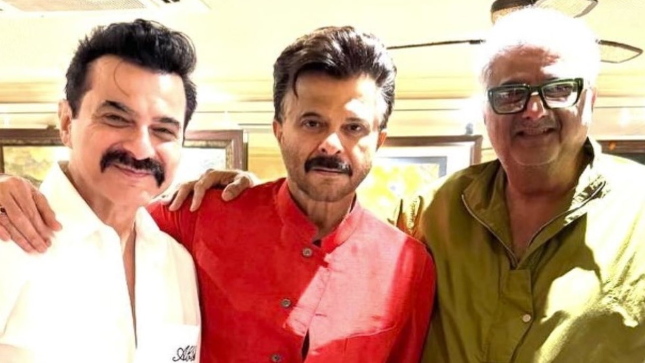 Anil Kapoor poses with brothers Boney, Sanjay Kapoor as they celebrate ’60 +years of love’; proves age is just a number in then and now PICS