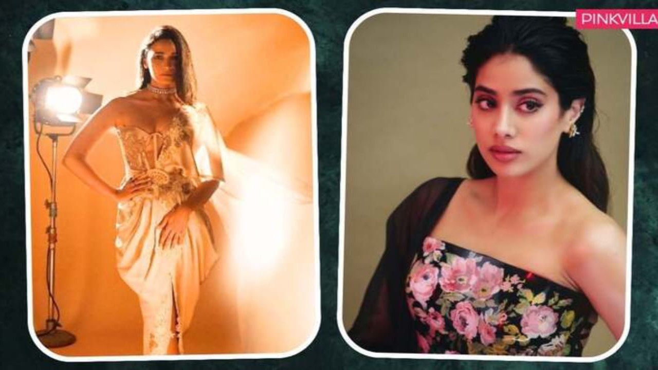 Alia Bhatt and Janhvi Kapoor in corset saree 