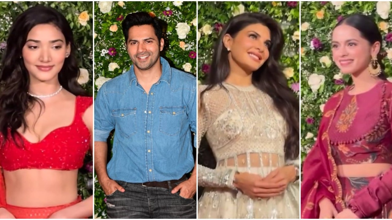 Varun Dhawan goes casual for Diwali bash; Jacqueline Fernandez, Medha Shankr, Nitanshi Goel slay in royal look: WATCH