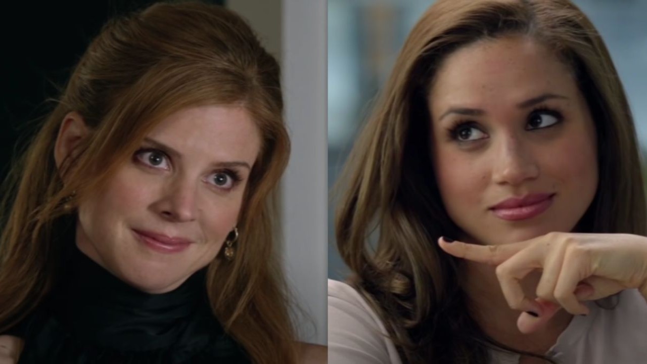 Sarah Rafferty and Meghan Markle (Image via YouTube/Suits Official)