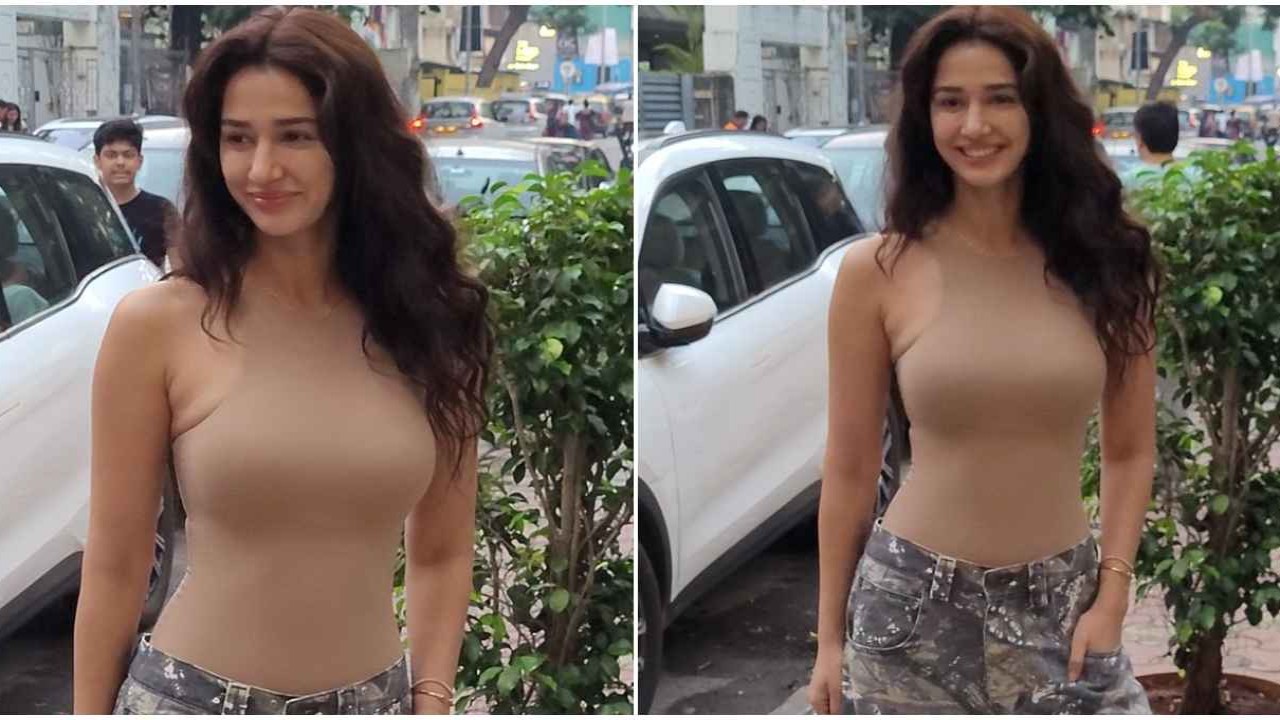 Disha Patani in TRENDIEST beige bodysuit and camo cargo pants look shows us how to master the art of slaying in Gen-Z fits