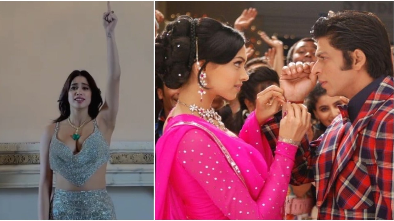 When Janhvi Kapoor recreated iconic scene of Om Shanti Om starring Shah Rukh Khan and Deepika Padukone; WATCH