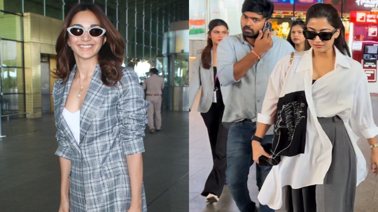 Kiara Advani and Rashmika Mandanna at airport 