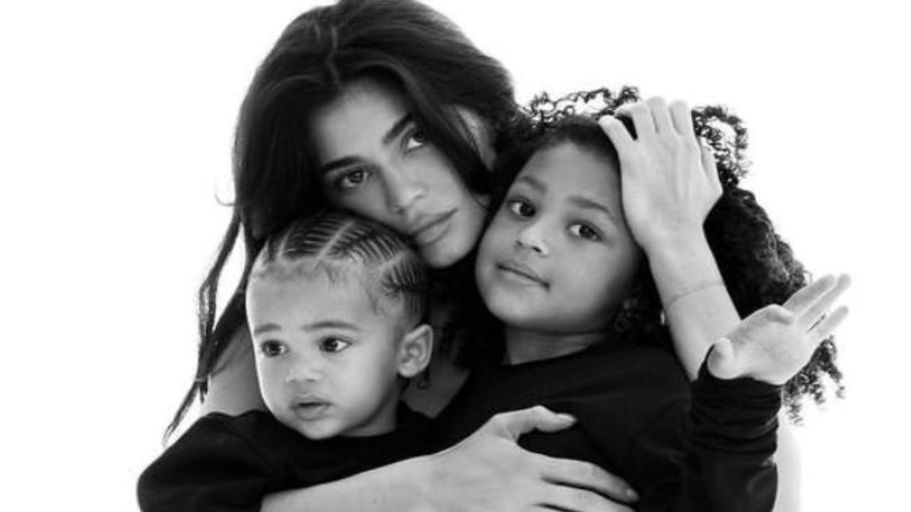 Kylie Jenner and her kids, Stormi and Aire (CC: Instagram)