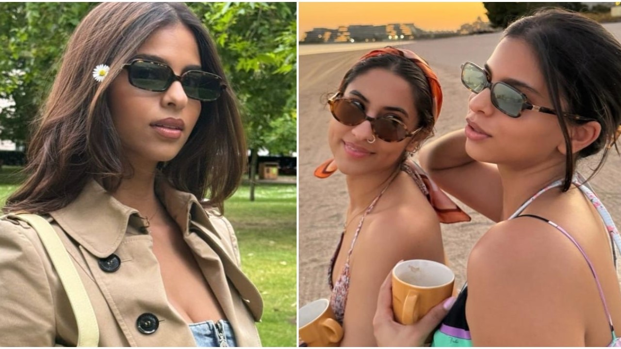 Shah Rukh Khan’s daughter Suhana enjoys splendid sunsets and a cup of coffee in Dubai with 'sis’ Alia Chhiba; see PIC