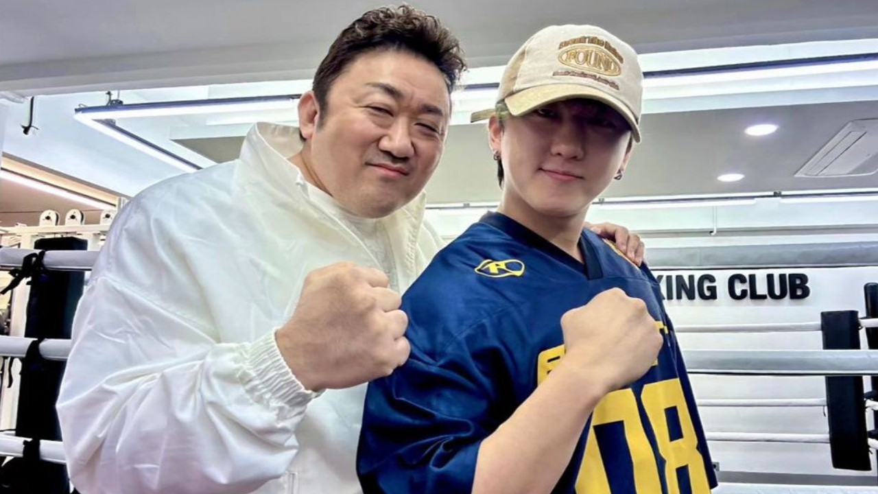 Ma Dong Seok with Stray Kids' Changbin; Image: Ma Dong Seok's Instagram 