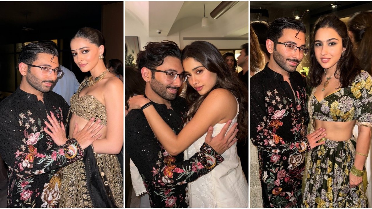 Janhvi Kapoor, Shikhar Pahariya, Ananya Panday, Khushi Kapoor, Vedang Raina, Sara Ali Khan, and more stun in ethnic at friend’s wedding festivities: INSIDE PICS