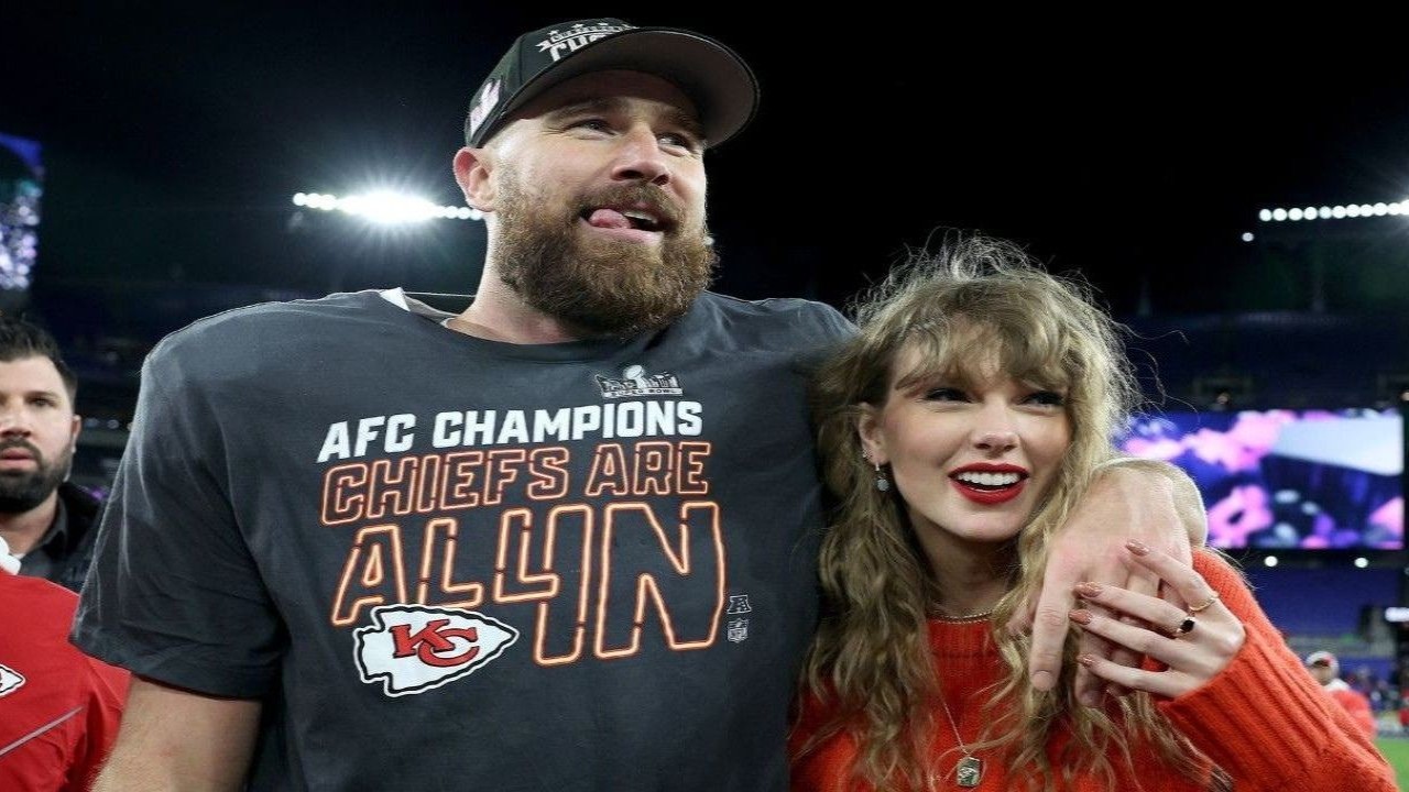 Travis Kelce and Taylor Swift (Getty Images)