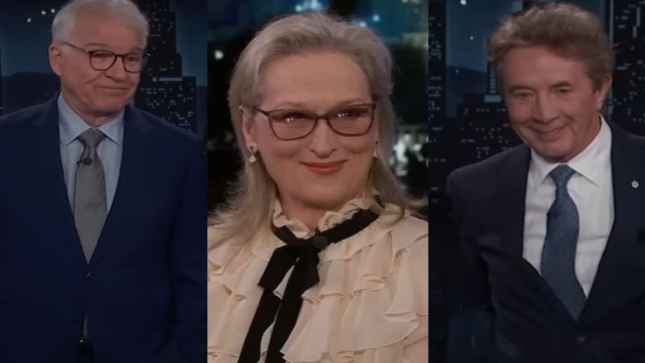 Steve Martin, Meryl Streep and Martin Short (CC: YouTube/Jimmy Kimmel Live)