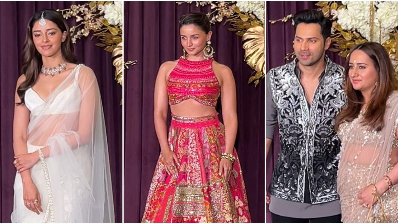 Manish Malhotra Diwali Party: Alia Bhatt arrives wearing her Mehendi outfit, Ananya Panday, Varun Dhawan-Natasha Dalal arrive in style; WATCH