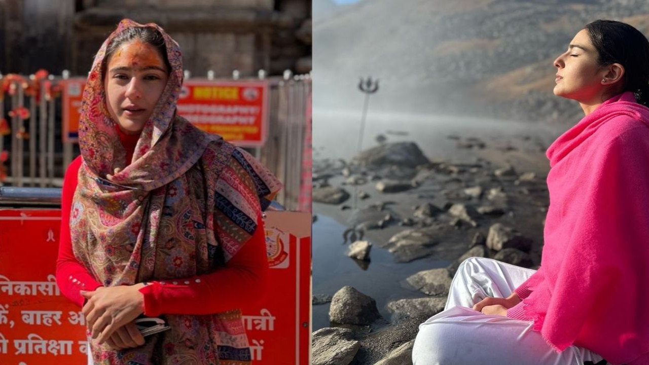 Pic: Sara Ali Khan finds solace in mountains as she visits Kedarnath before Diwali 2024