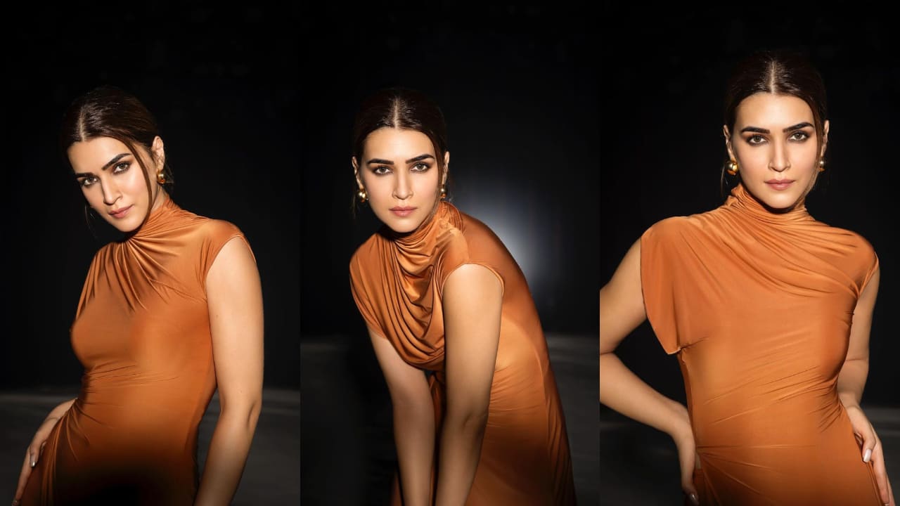 Kriti Sanon in orange co-ord set