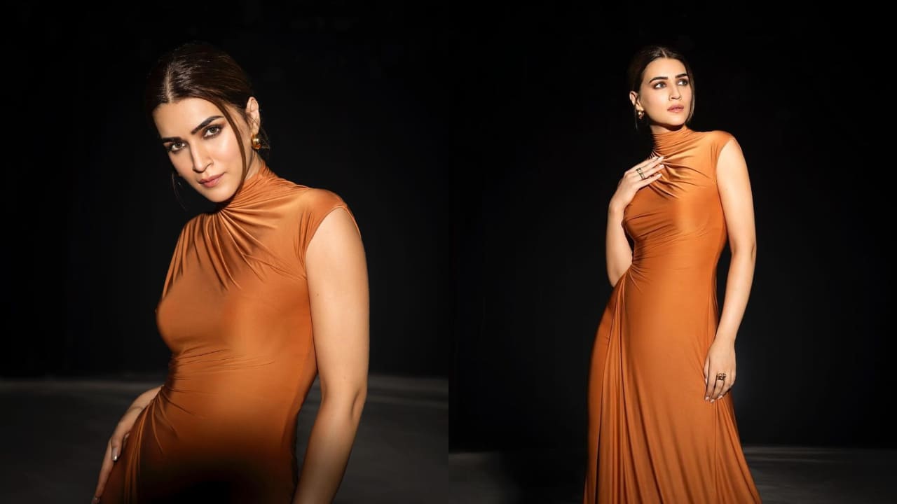 Kriti Sanon in orange co-ord set