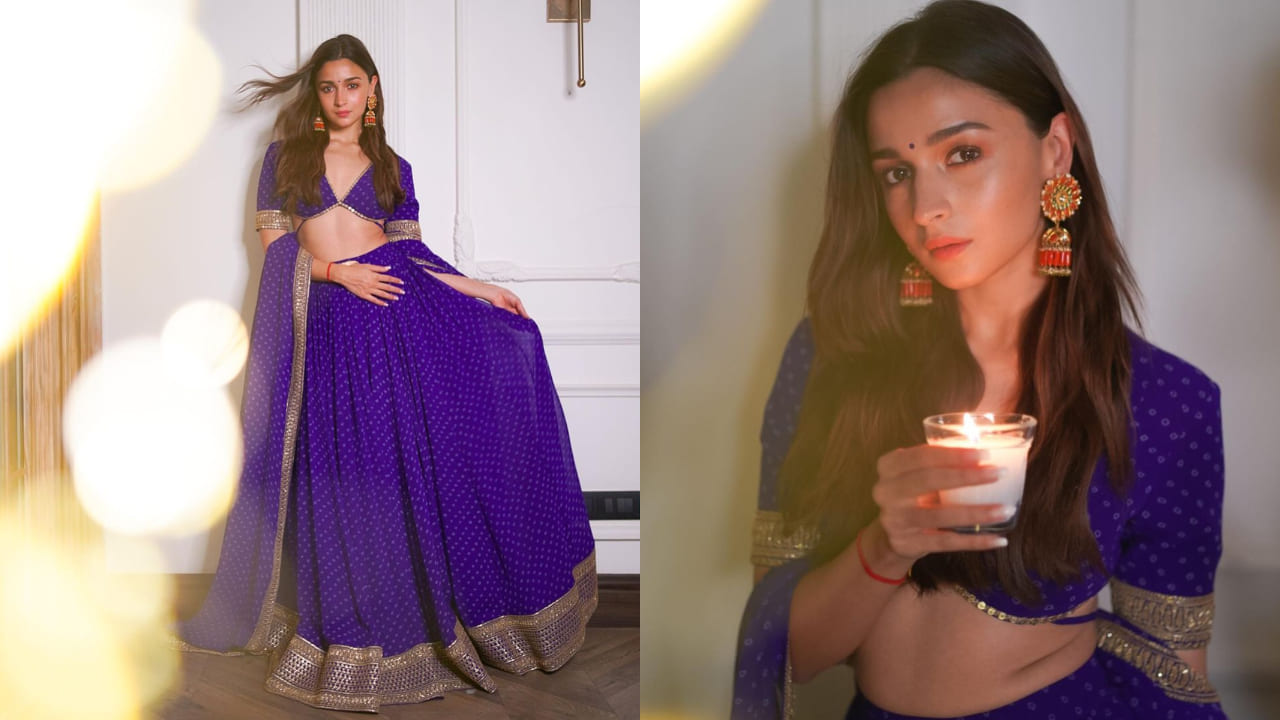 Alia Bhatt in bandhani lehenga