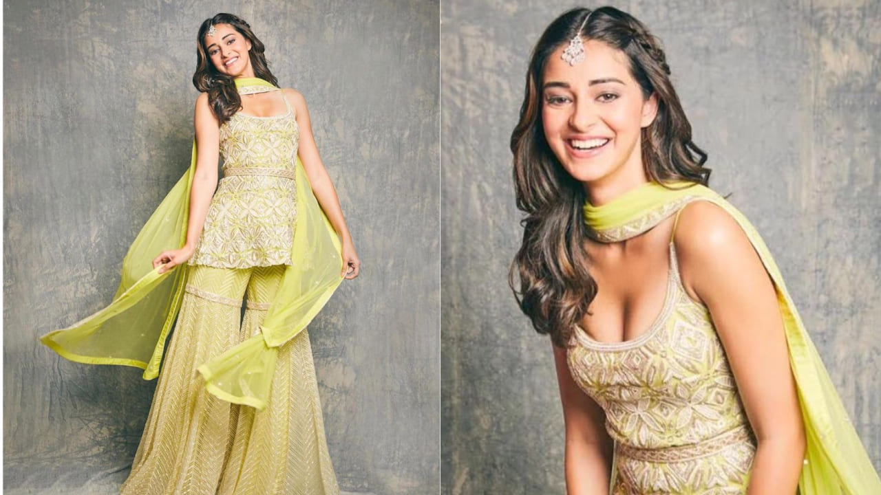 Ananya Panday in sharara set