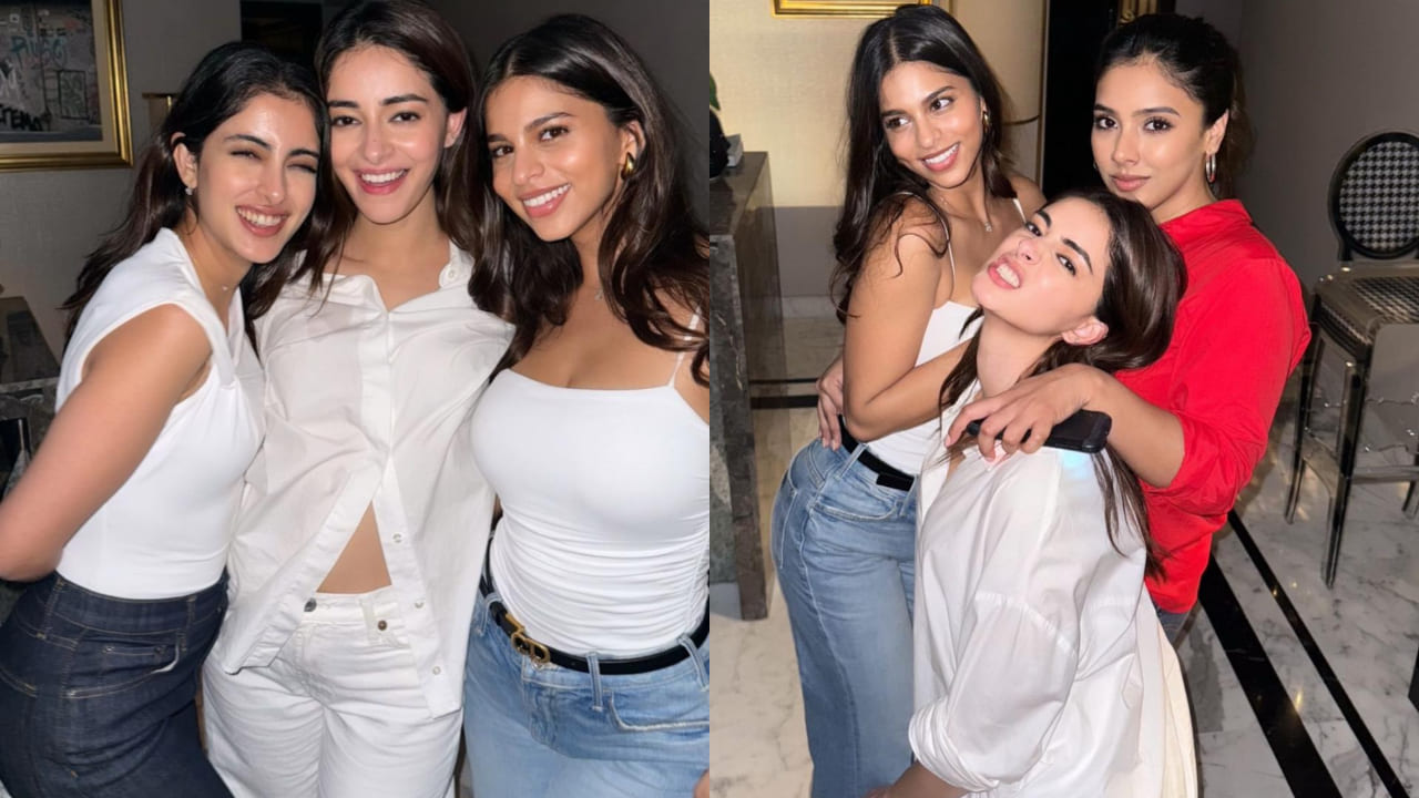 Suhana Khan, Ananya Panday and Navya show us how to coordinate outfits in white with BFFs 