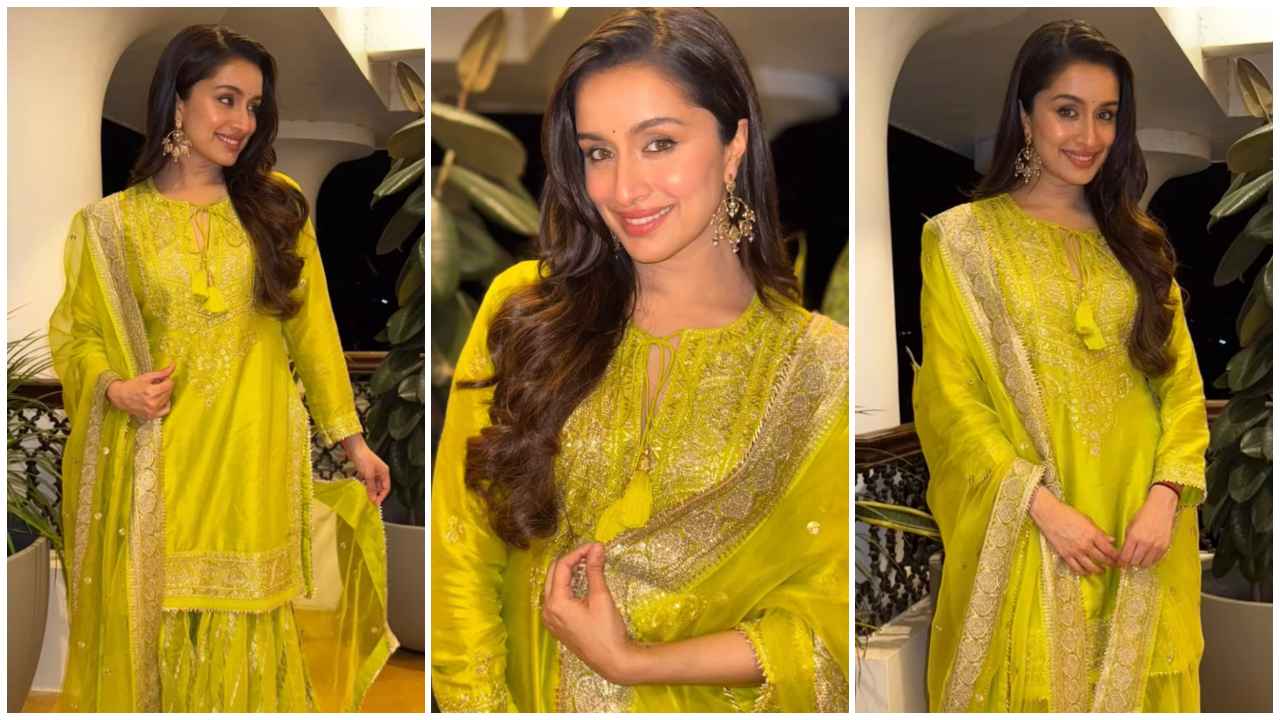 Shraddha Kapoor’s lime green sharara set is the breath of fresh air that your wardrobe needs this Navratri (PC: Shraddha Kapoor Instagram)