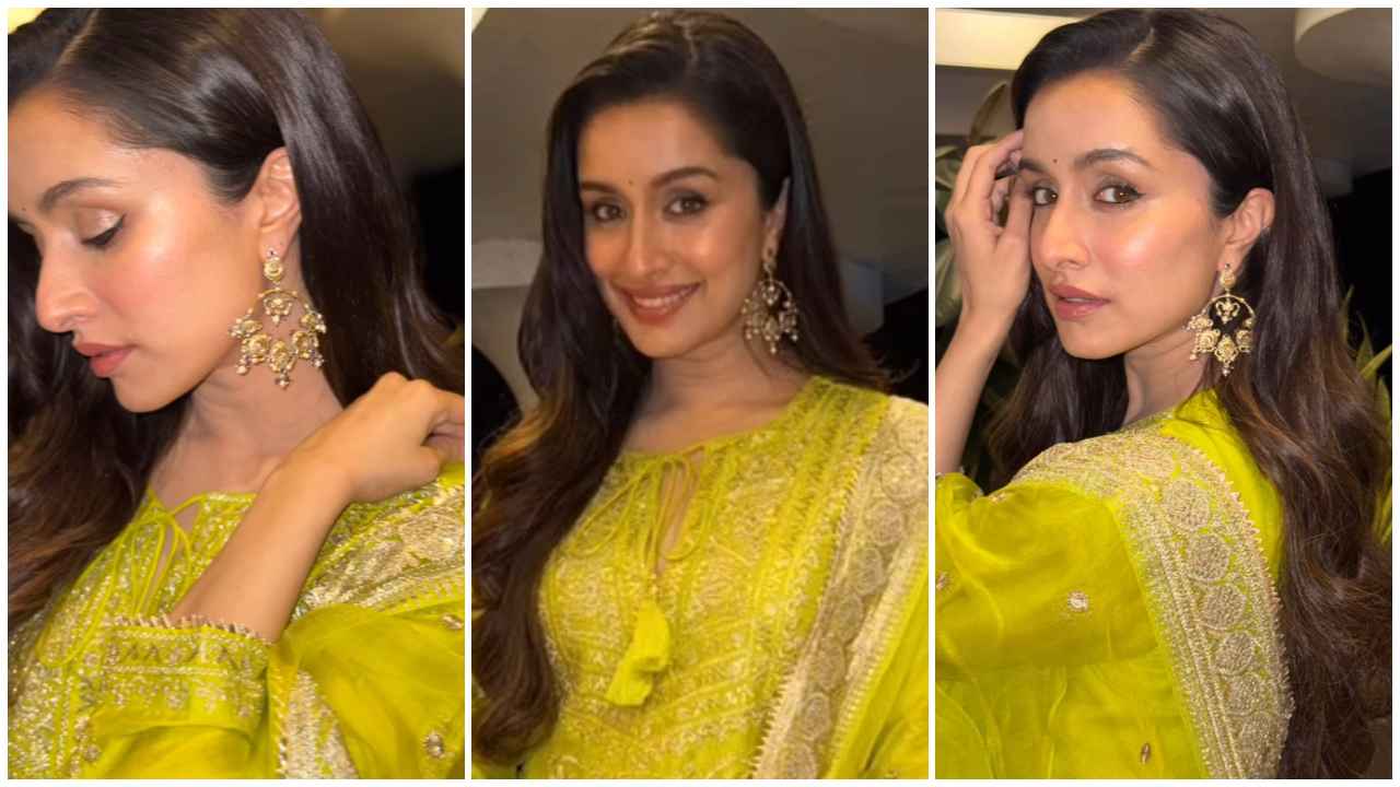 Shraddha Kapoor’s lime green sharara set is the breath of fresh air that your wardrobe needs this Navratri (PC: Shraddha Kapoor Instagram)