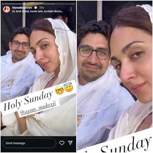 War 2: Kiara Advani and director Ayan Mukerji twin in white as they spend ‘Holy Sunday’ in Italy; don’t miss Wake Up Sid reference