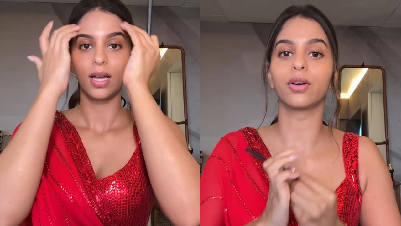 3 quick steps from Suhana Khan’s makeup routine to make your festive glam easy 