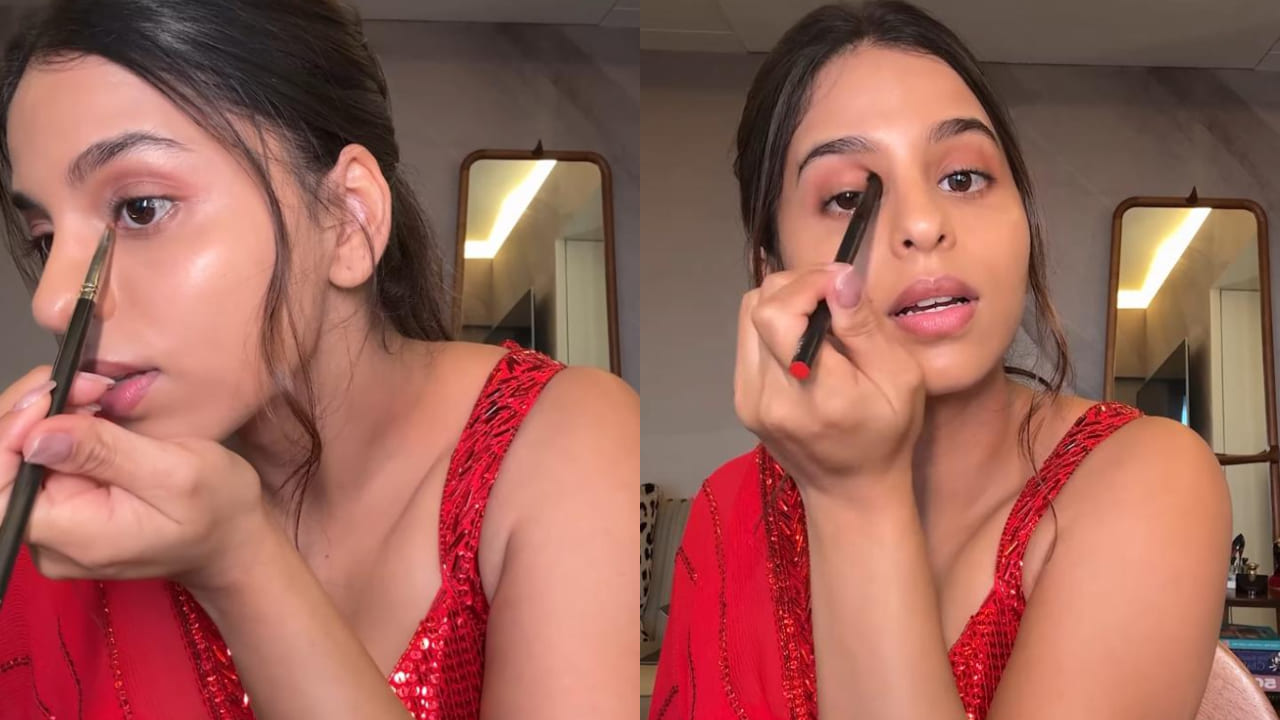 3 quick steps from Suhana Khan’s makeup routine to make your festive glam easy 