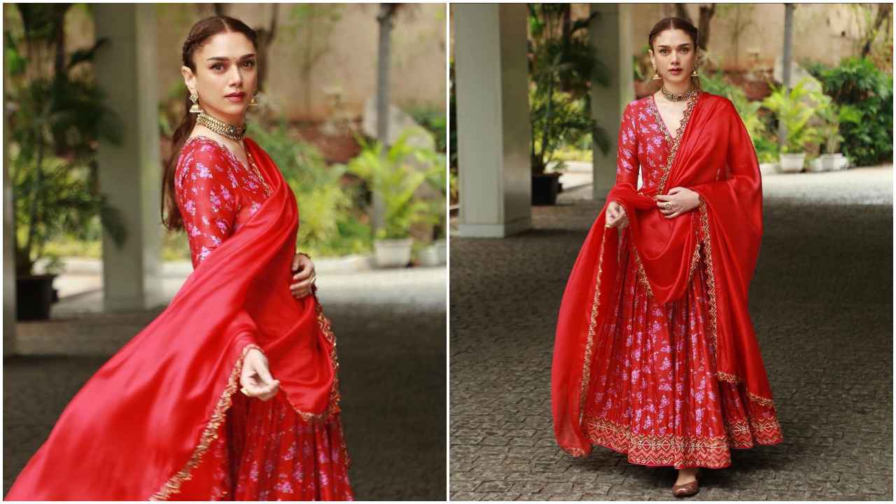 Navratri 2024 Day 6 color: 4 celebrity-inspired ways to style red ethnic looks for the festive occasion (PC: Celebrities Instagram)