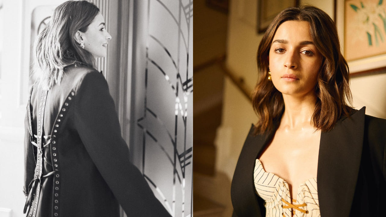 Alia Bhatt in corset and blazer