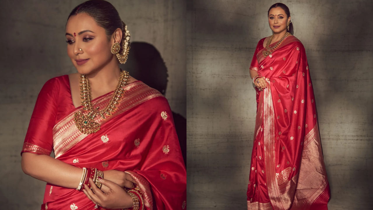 Rani Mukerji in red saree