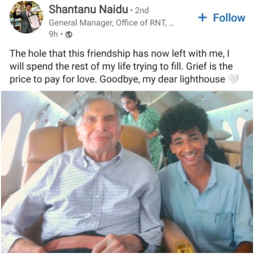 Who is Shantanu Naidu? Young employee of Tata Group who was a close confidant of Ratan Tata