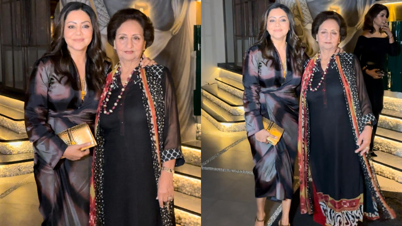 Gauri Khan at party in tie and dye dress 