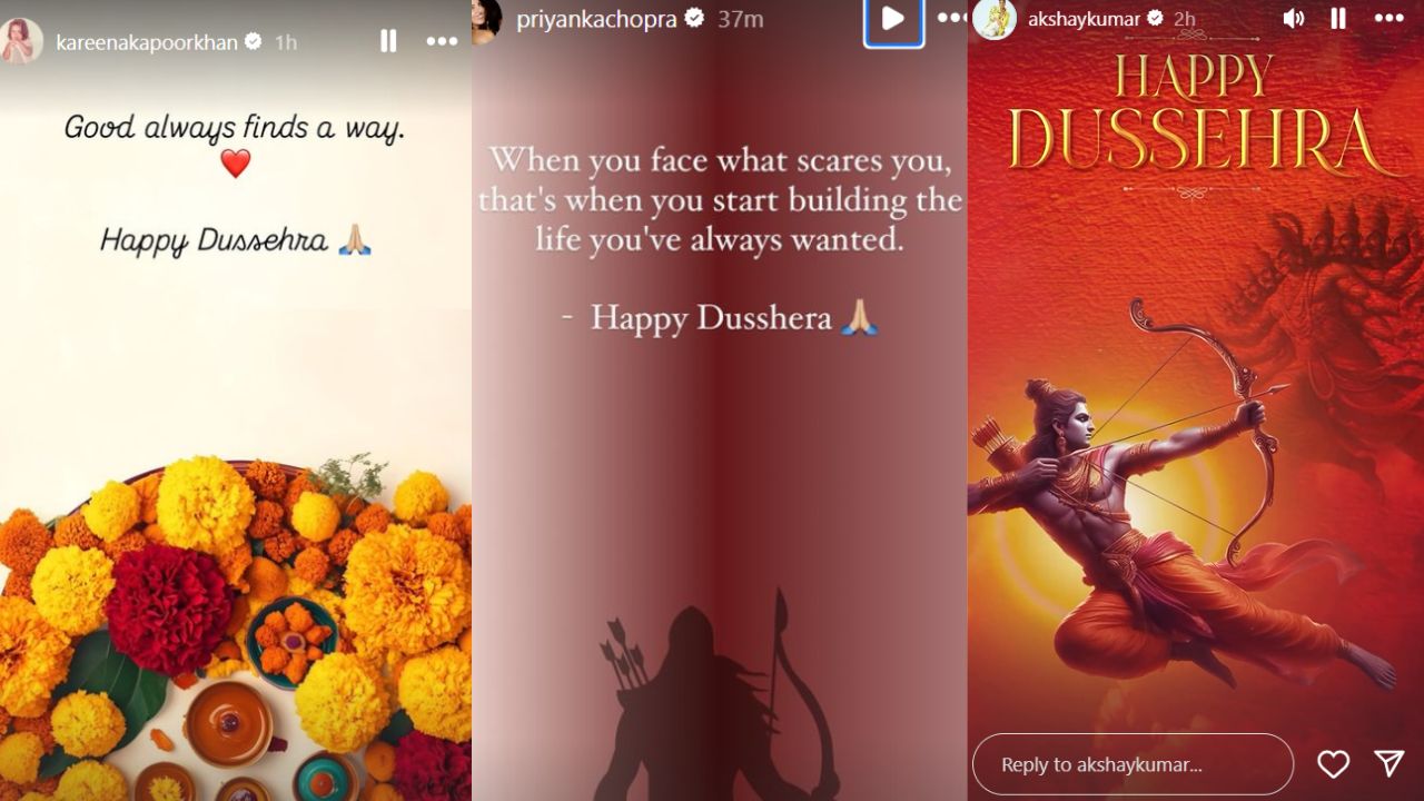 Happy Dussehra 2024: Kareena Kapoor Khan, Priyanka Chopra, Akshay Kumar, Shahid Kapoor and more celebs extend heartfelt wishes