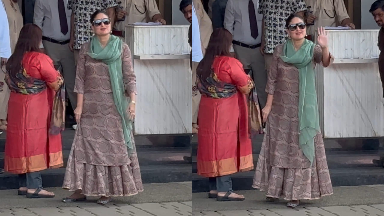 Kareena Kapoor in brown sharara set 