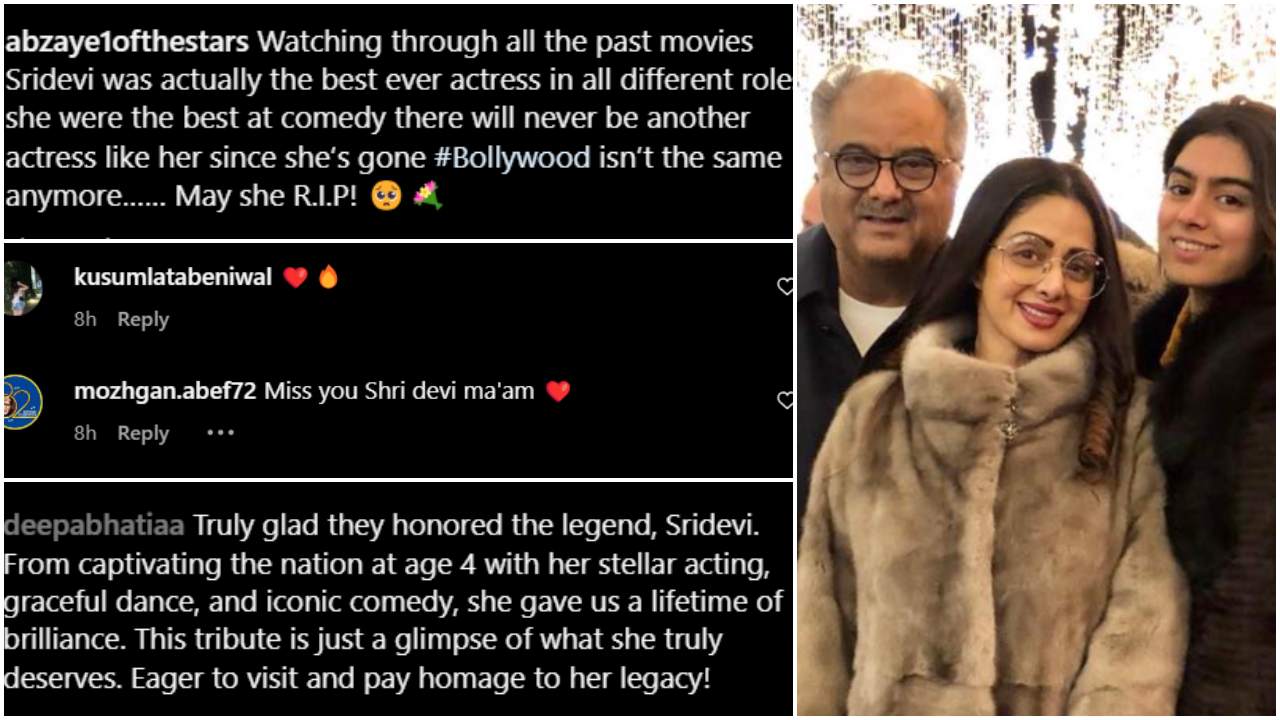 Boney Kapoor and daughter Khushi Kapoor pay tribute to Sridevi; inaugurate Chowk in her name; WATCH