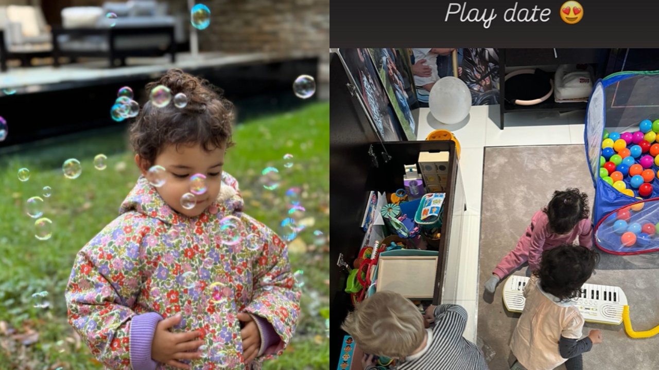 Priyanka Chopra's daughter Malti Marie having fun with bubbles and enjoying playdate with friends will make your Sunday; See PICS