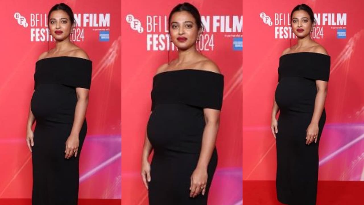 Mom-to-be Radhika Apte sets maternity style goals in black off-shoulder dress  