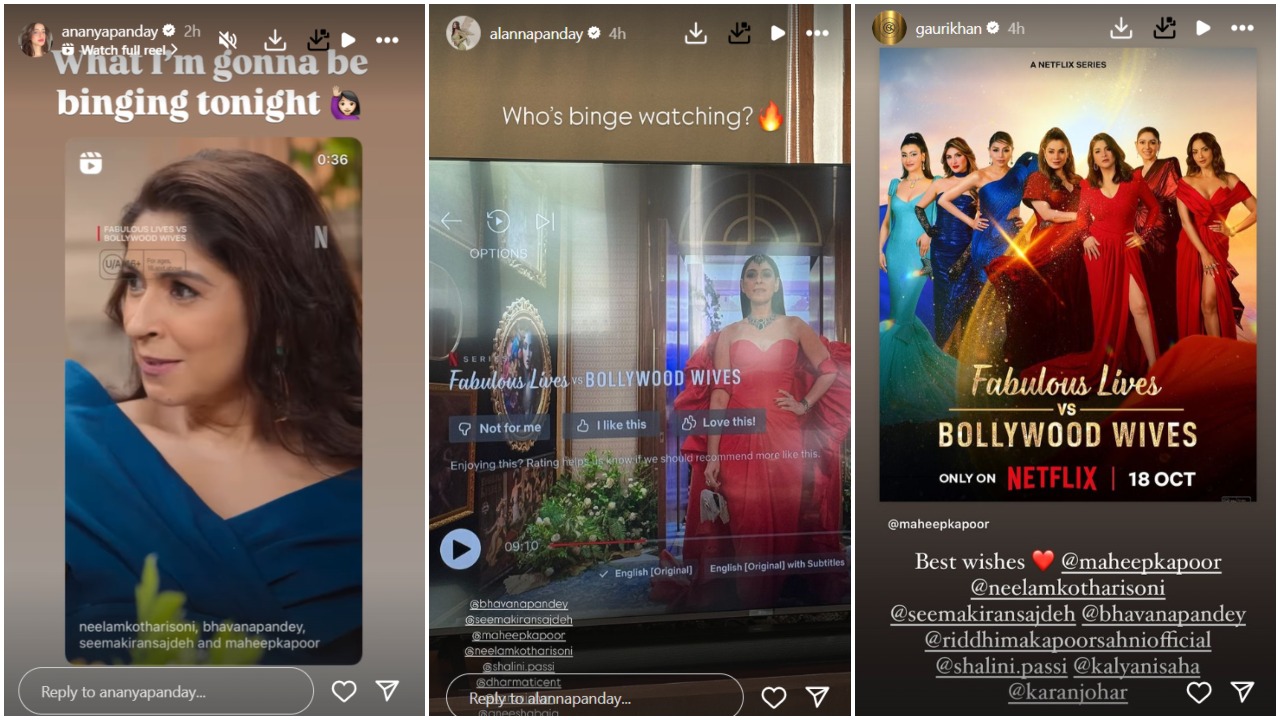 Fabulous Lives vs Bollywood Wives S3: Ananya Panday, Shanaya Kapoor share ‘weekend binge’ plans as series hits Netflix; Gauri Khan sends 'best wishes'