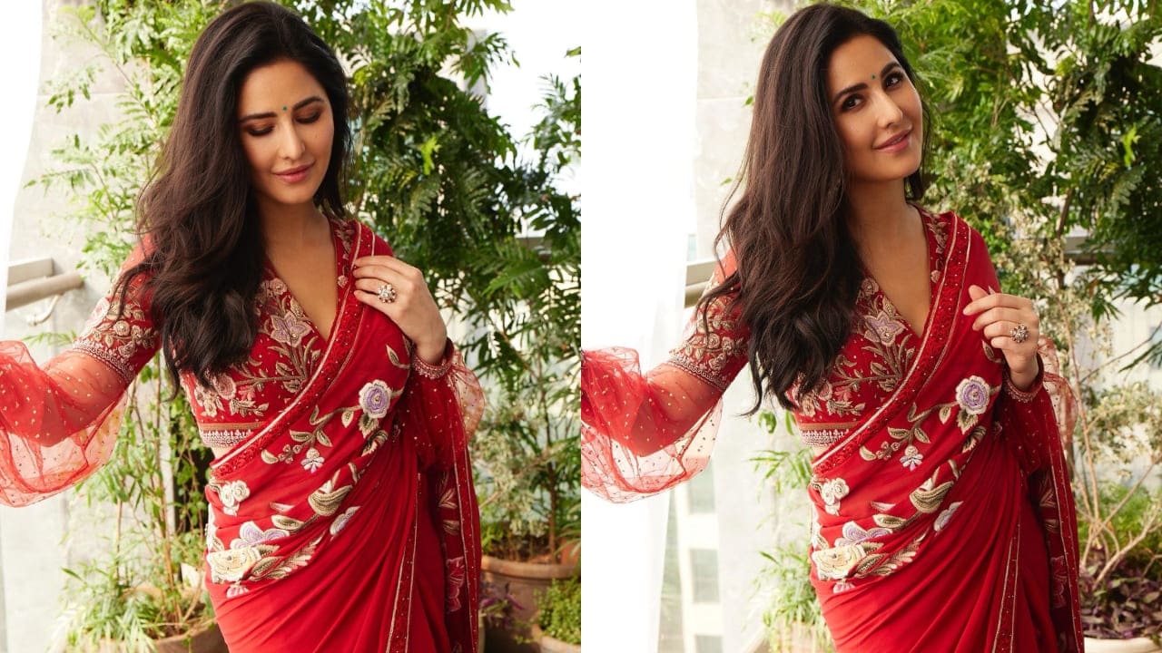 Katrina Kaif in red saree 