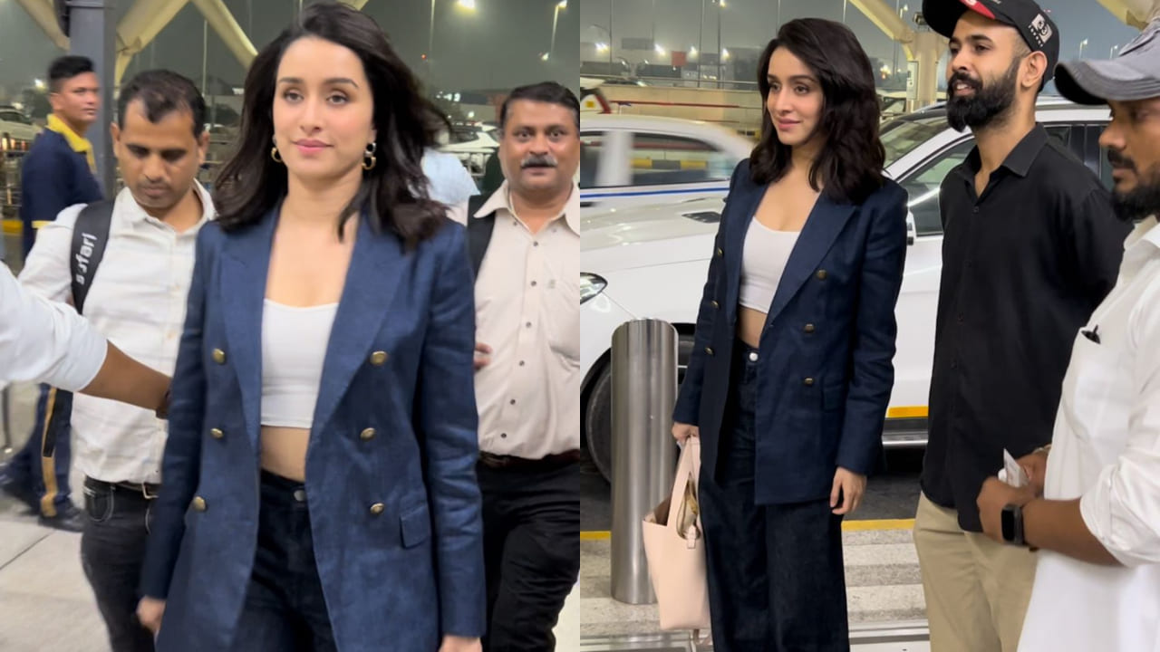 Shraddha Kapoor in denim blazer