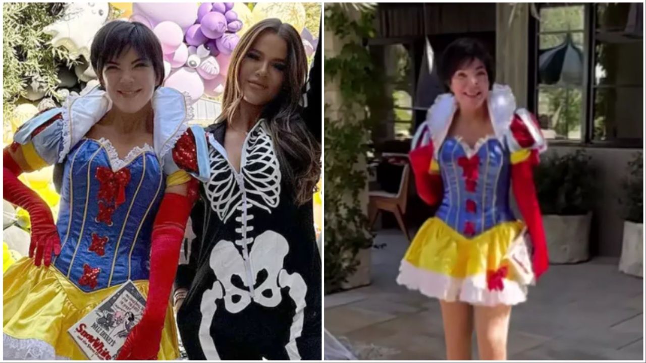 Kris Jenner as Snow White at Khloe Kardashian's annual Halloween Party