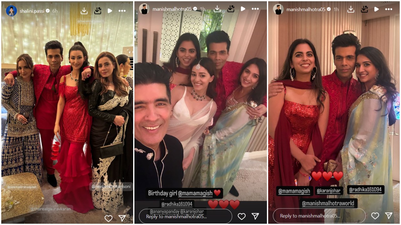 INSIDE Manish Malhotra’s Diwali bash: Janhvi Kapoor holds Shikhar Pahariya’s hand; Alia Bhatt, Suhana Khan, Ananya Panday, Kiara Advani, Sidharth Malhotra stun in PICS