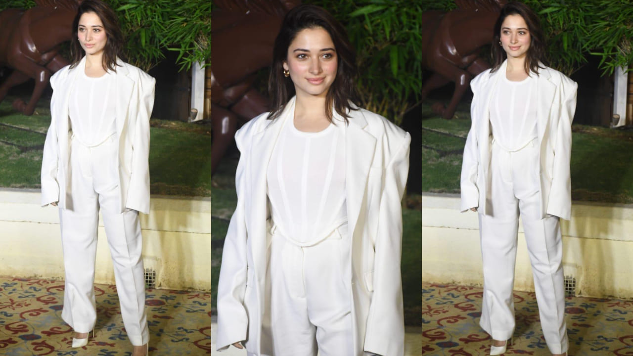 Tamannaah Bhatia in all white outfit