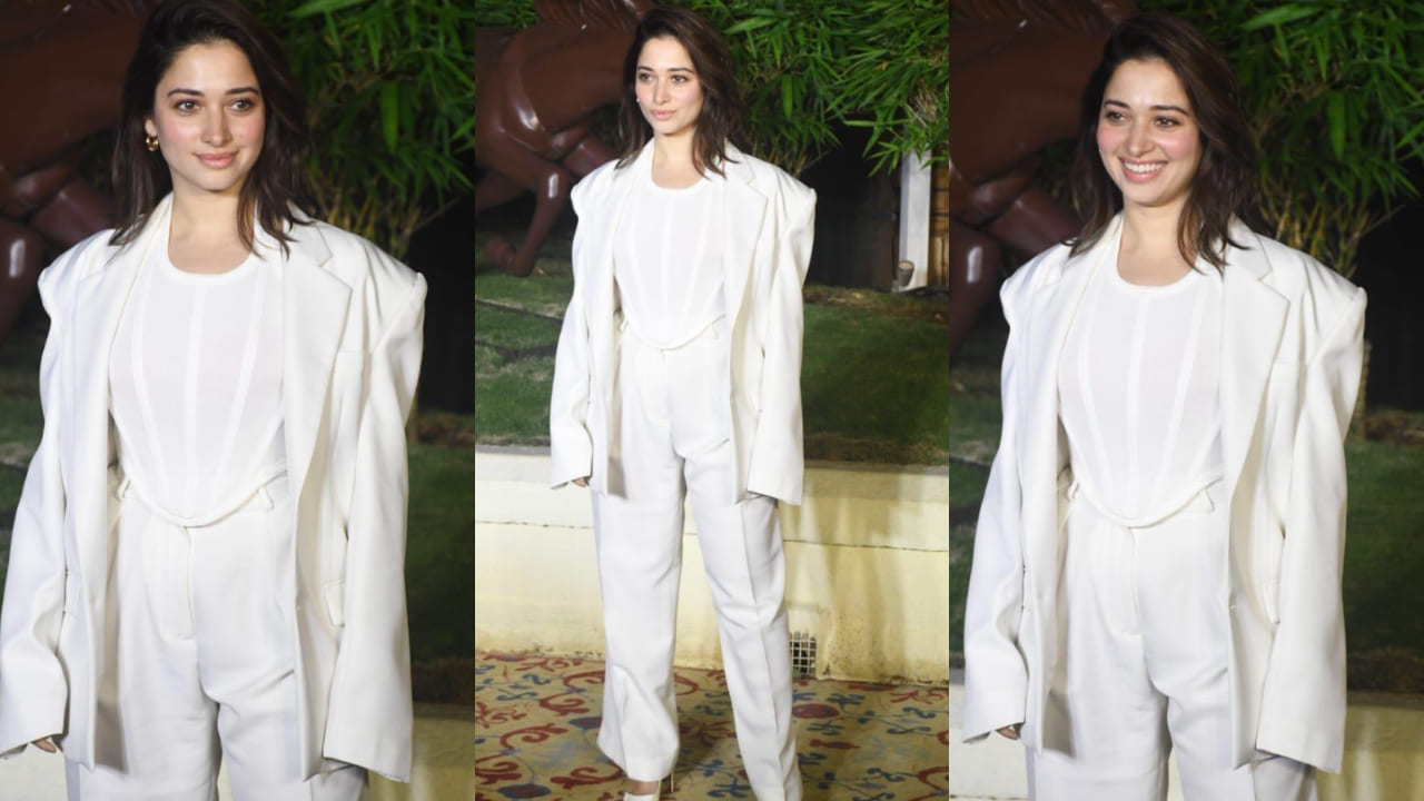 Tamannaah Bhatia in all white outfit