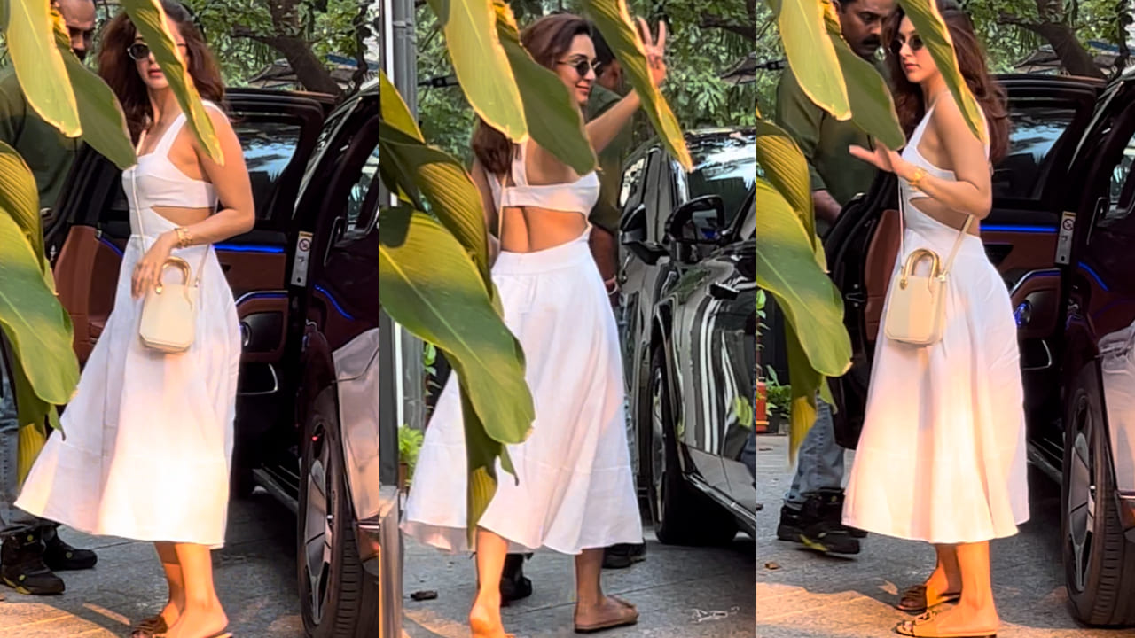 Kiara Advani in white backless dress 