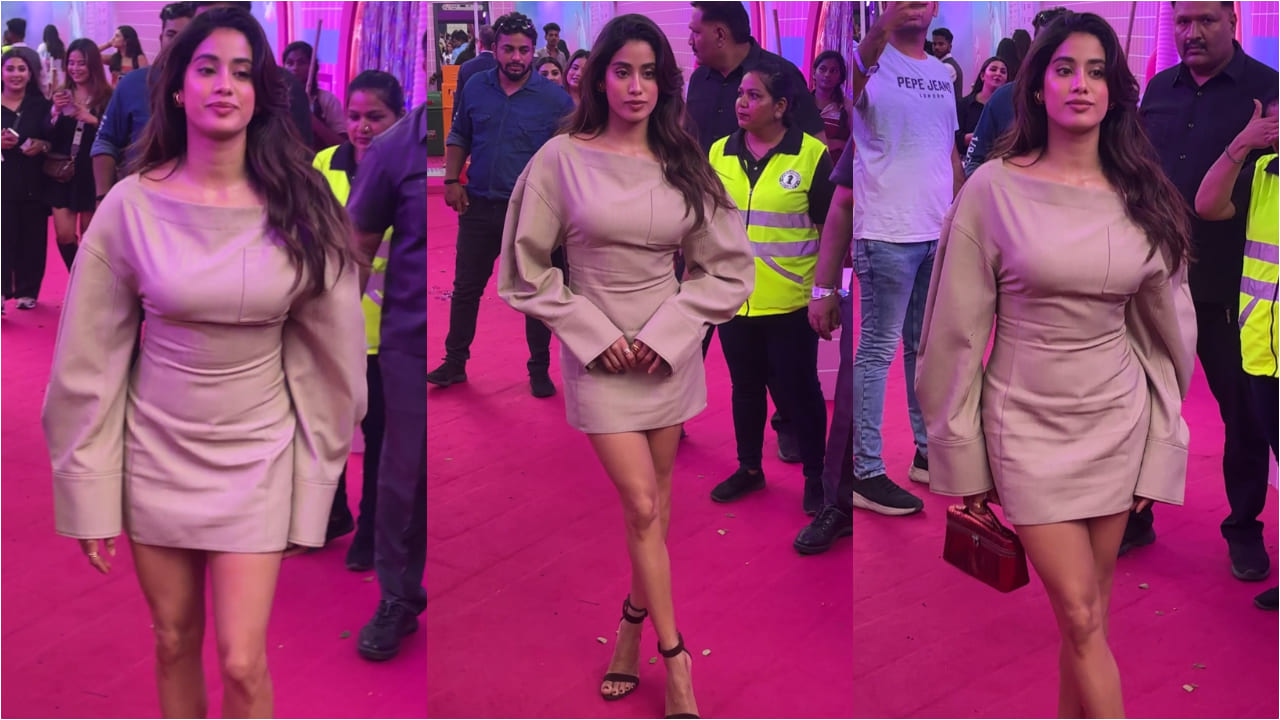 Janhvi Kapoor doubles up the sass in beige shirt dress worth Rs 81K 