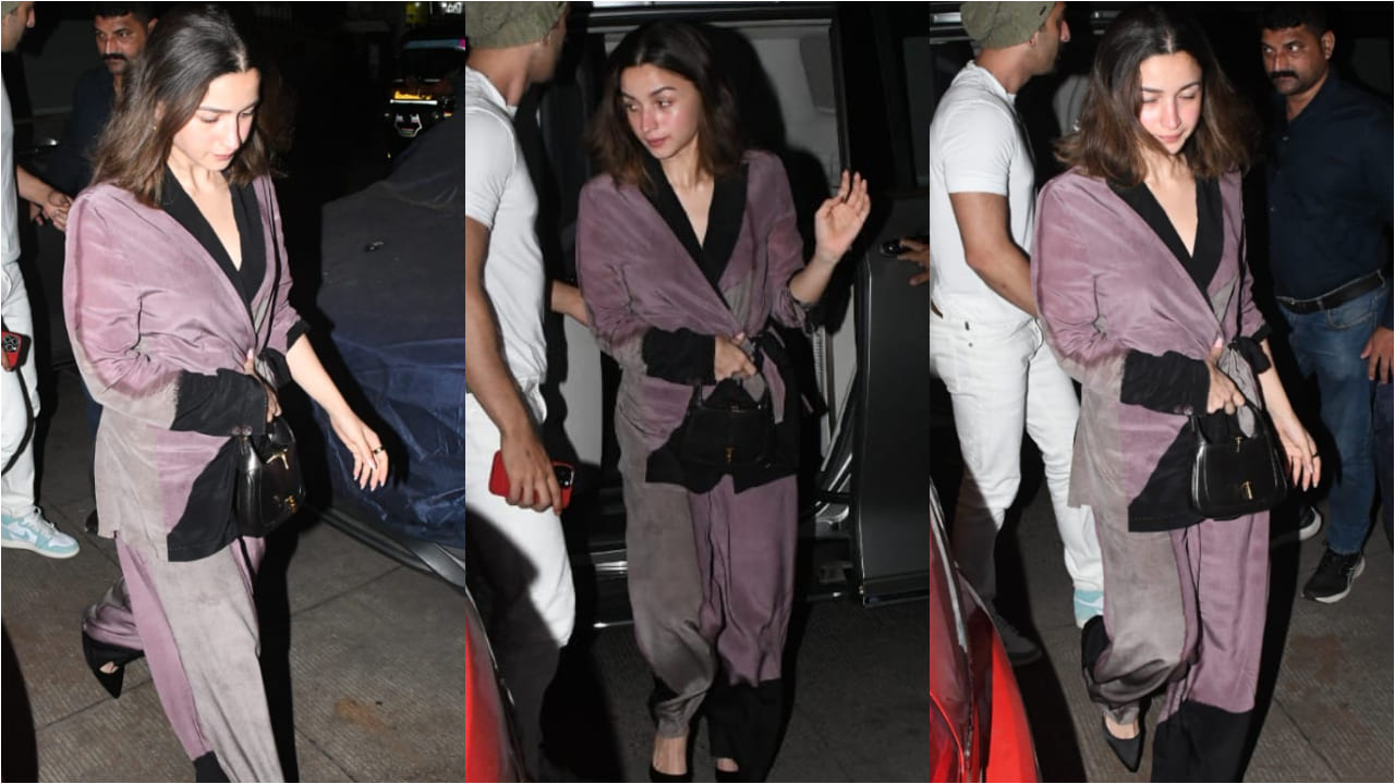 Alia Bhatt in dual toned blazer