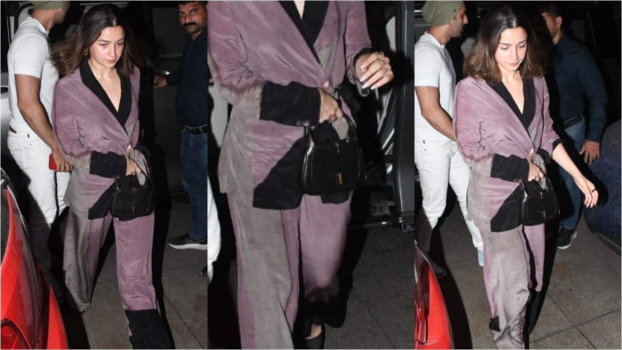 Alia Bhatt in dual toned blazer