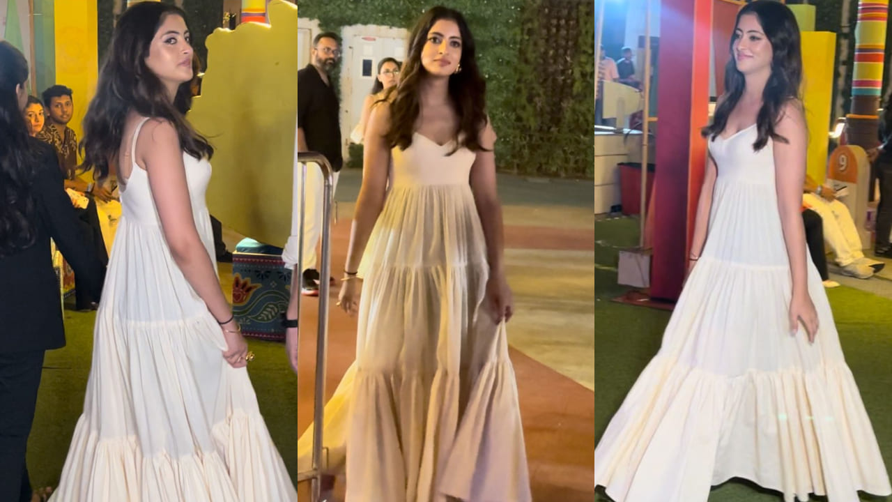 Navya Naveli Nanda in white maxi dress