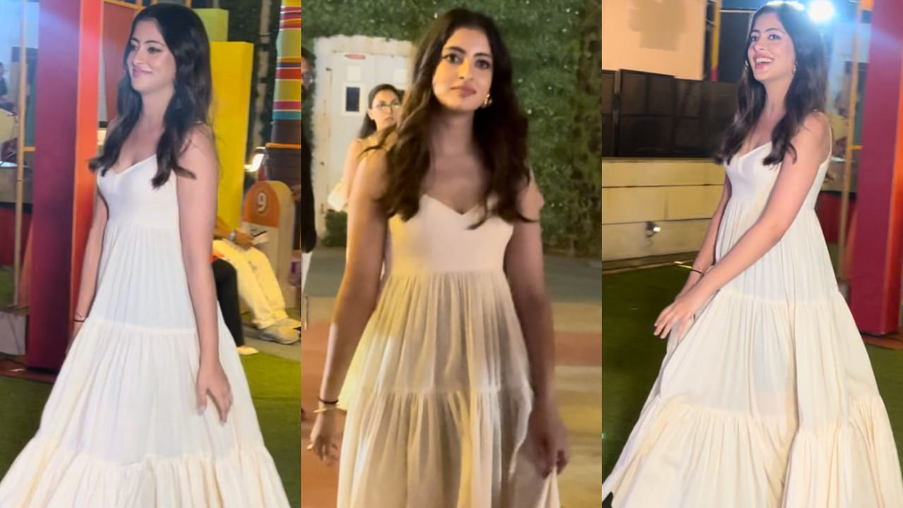 Navya Naveli Nanda in white maxi dress